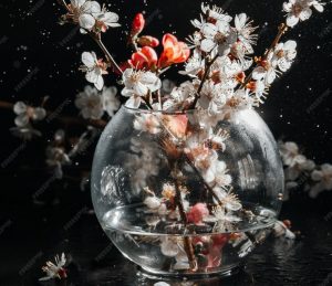 spring-flowers-vase-dark-background-raindrops_350891-410