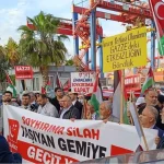 Protest u Mersinu: Turski aktivisti blokirali isporuku vojne opreme za Izrael