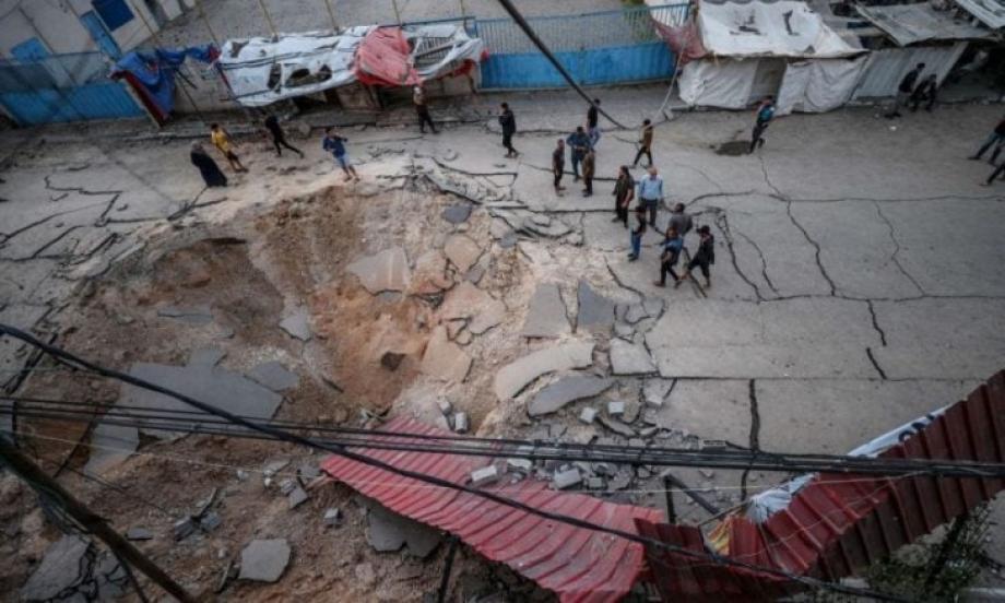 krater Evropska bolnica Gaza