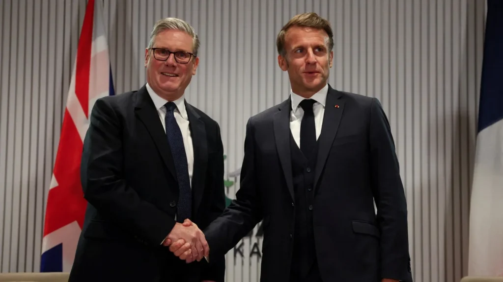 Starmer i Macron