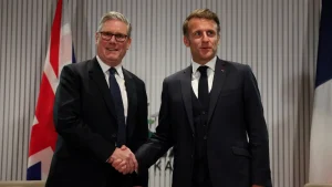 Starmer i Macron